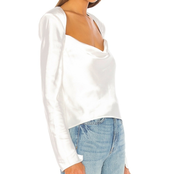 Satin Cutout Backless Top - Picture 3 of 6